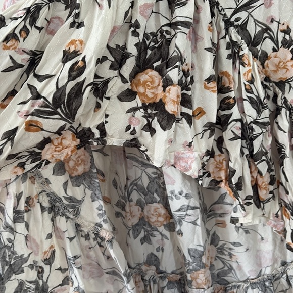 AMERICAN EAGLE | Floral 100 % viscose hi low Maxi Skirt - Picture 2 of 7